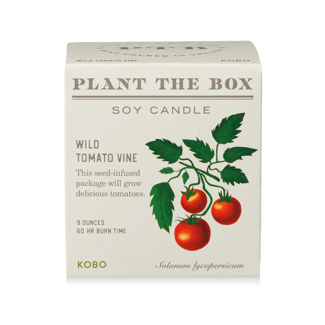 Pack shot of the candle box front
