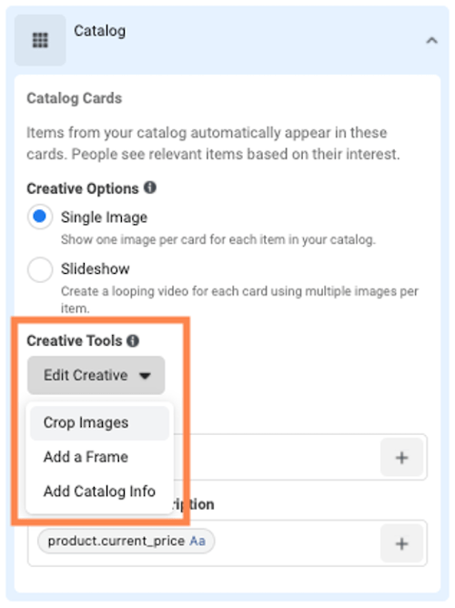 Meta DPA Frames tool